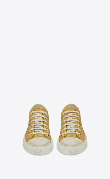 bedford sneaker in metallized canvas